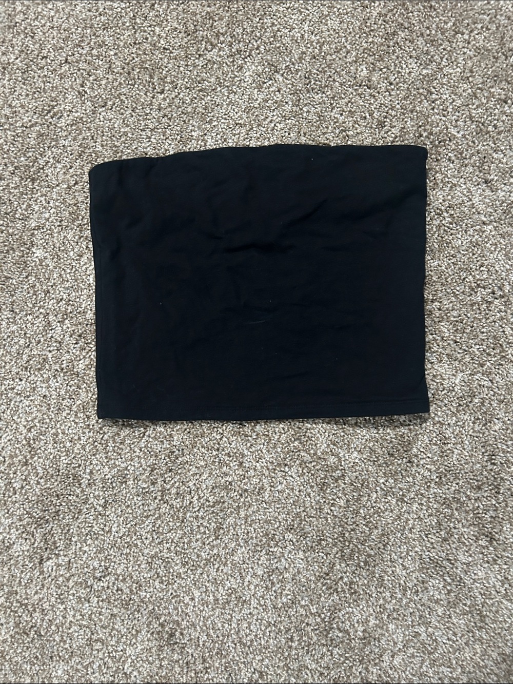 wild fable Black Strapless Tube Crop Top